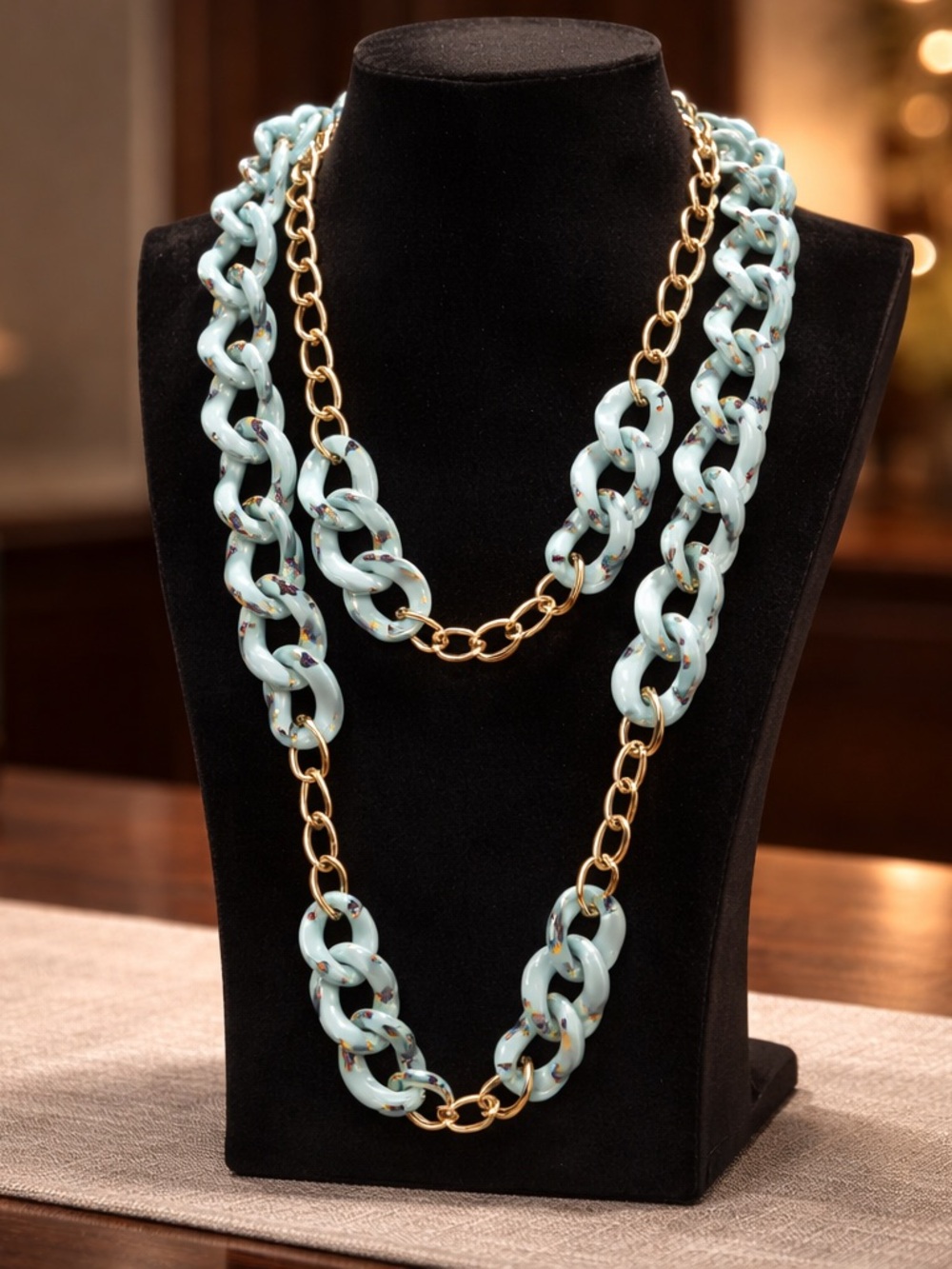 Aqua Dream Chain Necklac